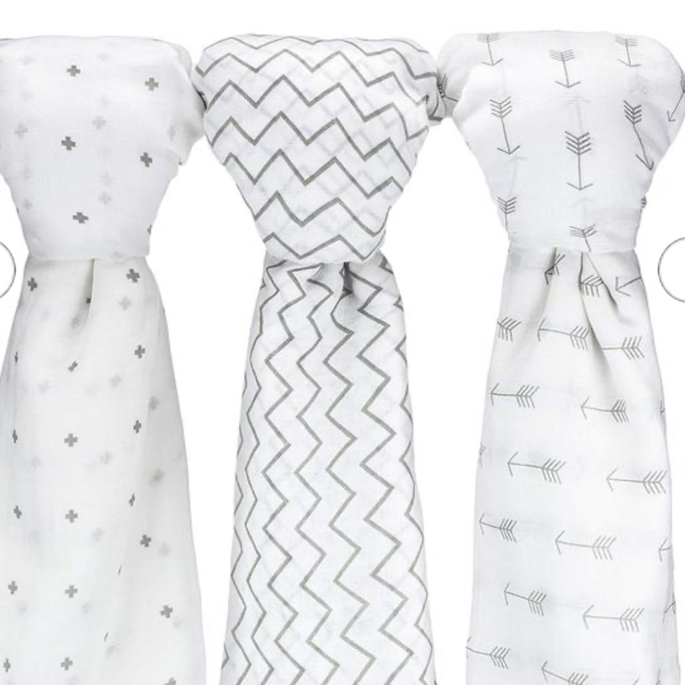 3 Ziggy Baby Muslin Blankets